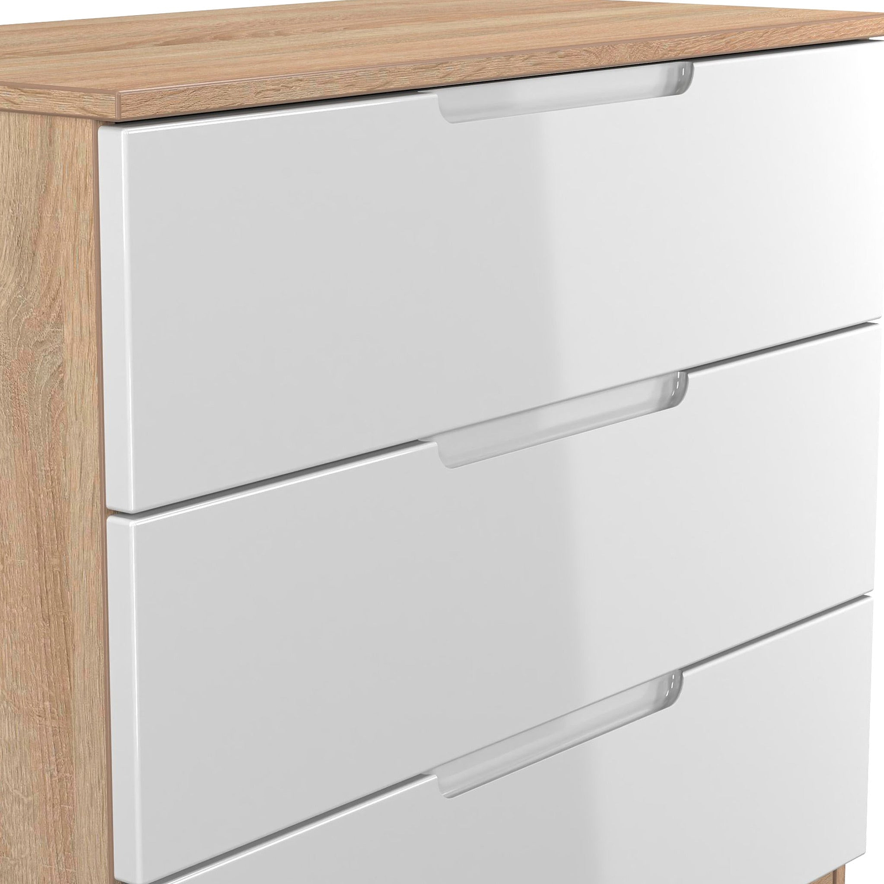 Henshaw 3 Drawer Chest White Oak from Roseland Furniture