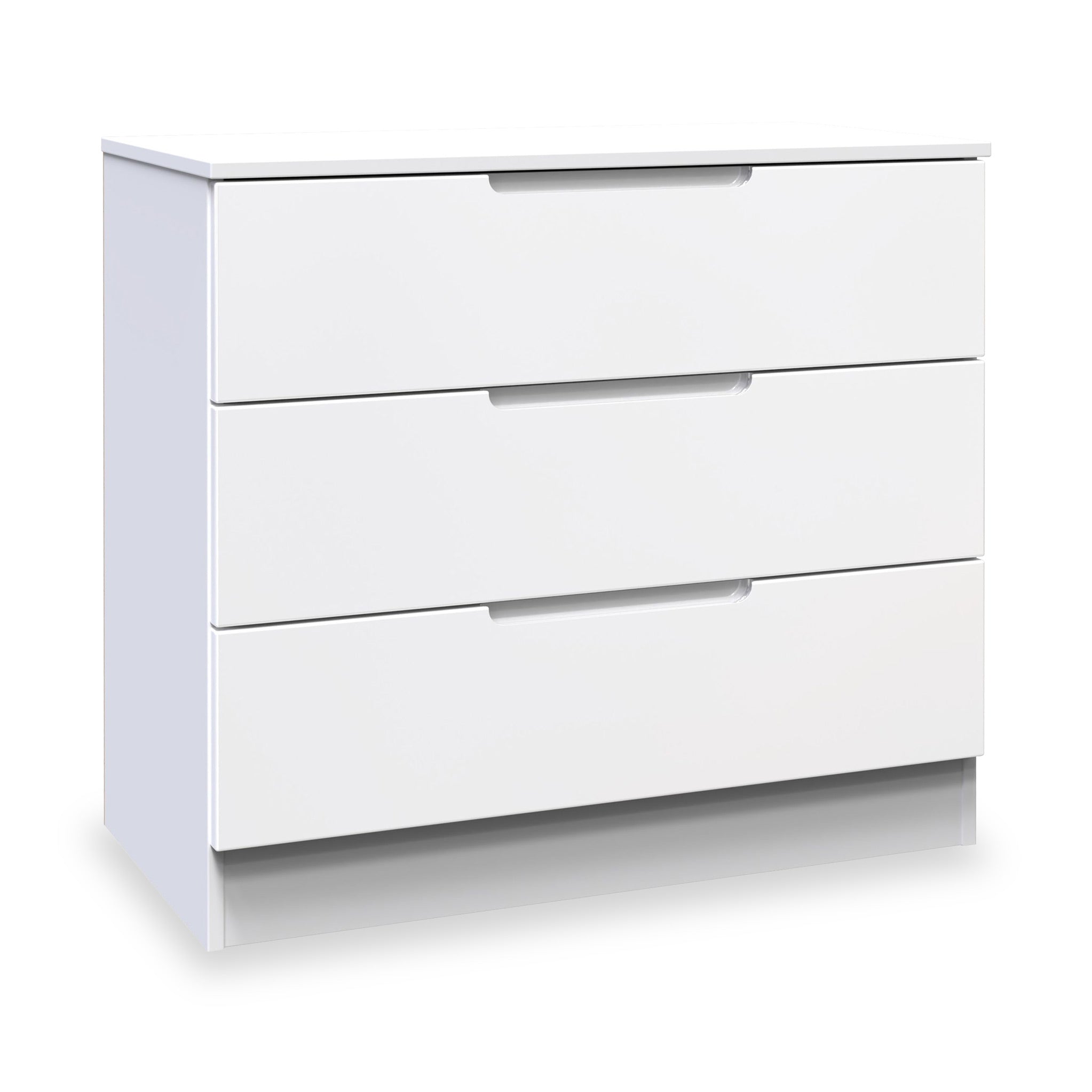 Henshaw 3 Drawer Chest | 5 Finishes with Glossy Fronts | Roseland