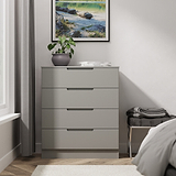Henshaw 4 Drawer Chest Dusk Grey from Roseland Furniture