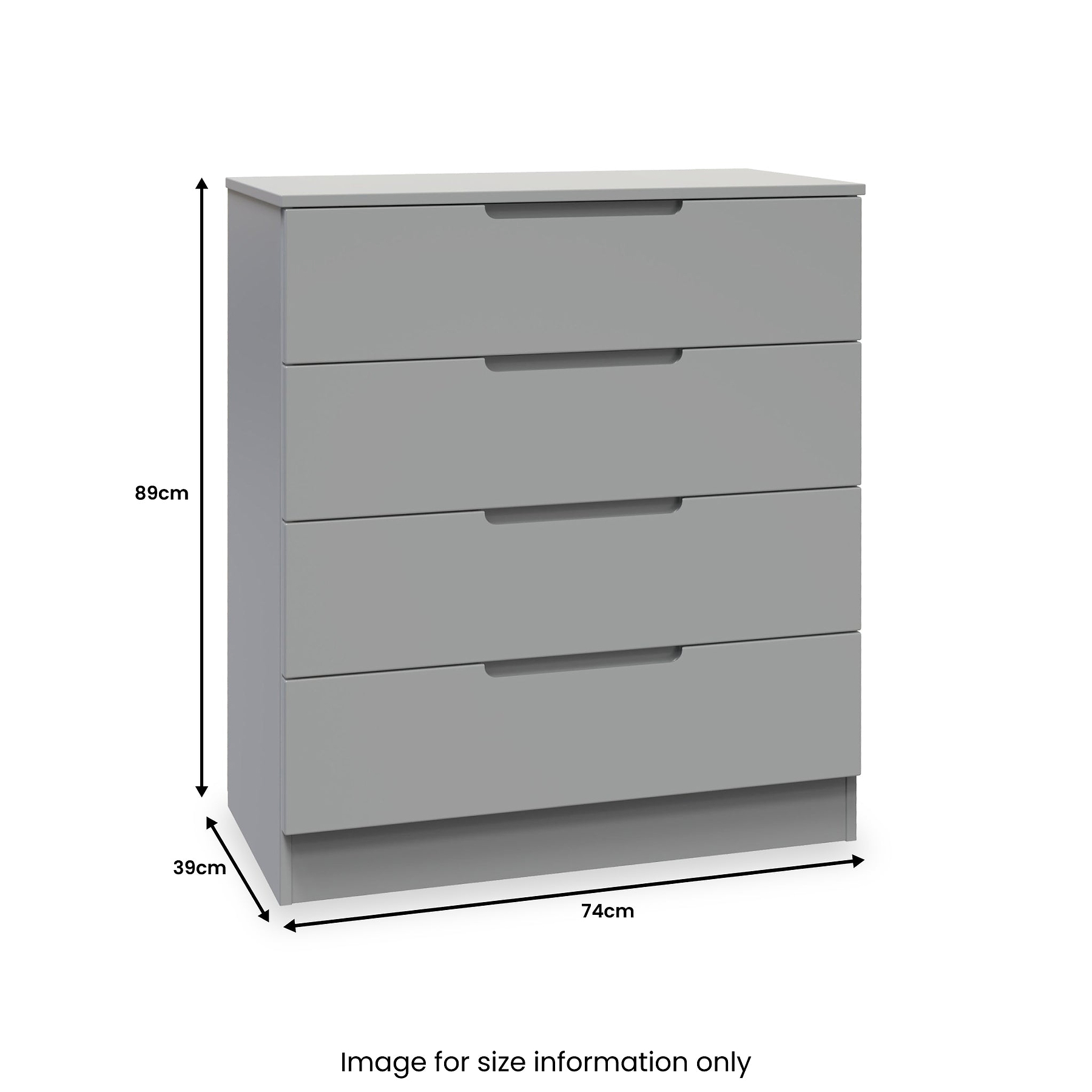 Henshaw 4 Drawer Chest Dusk Grey from Roseland Furniture