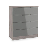 Henshaw Grey Oak 4 Drawer Chest from Roseland Furniture