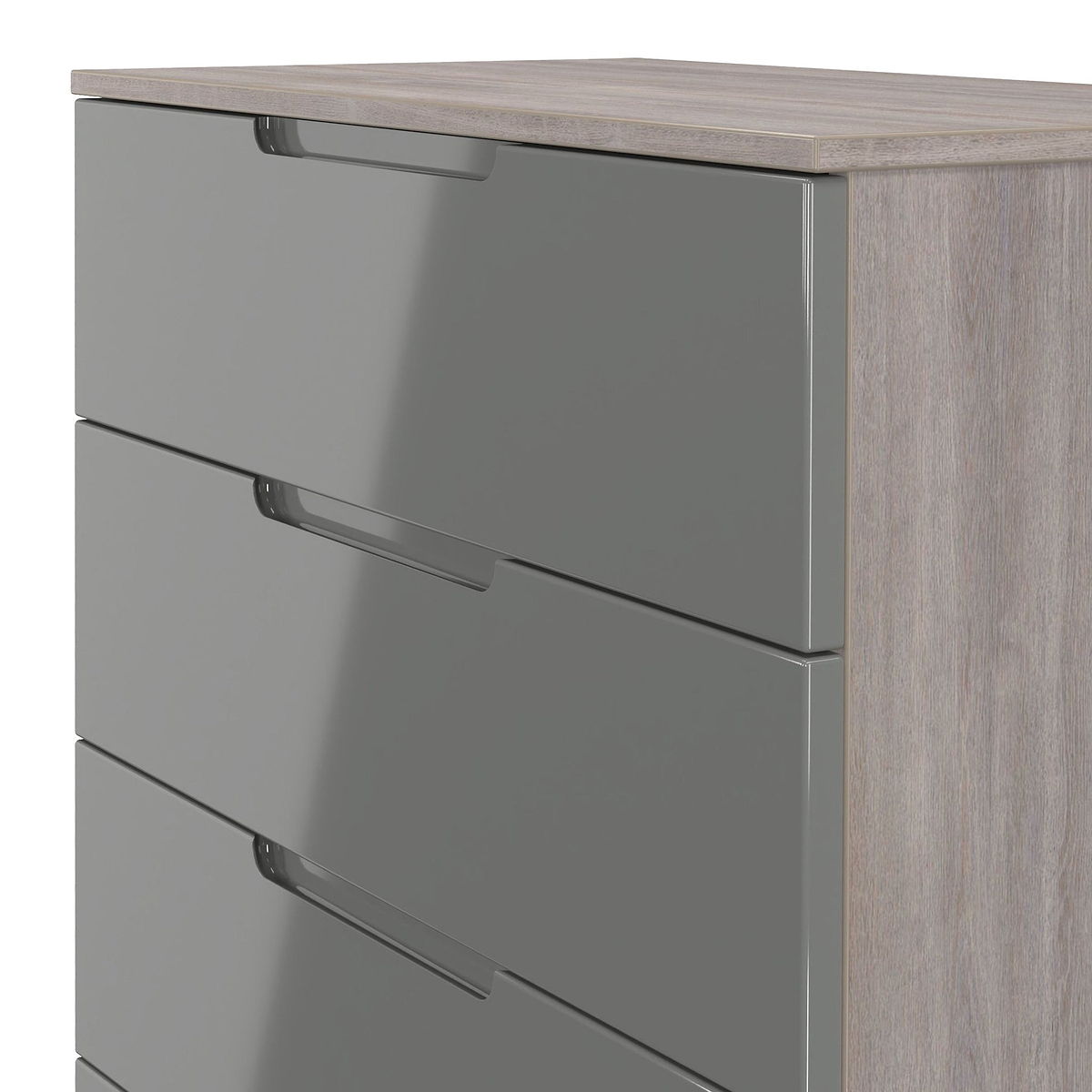 Henshaw Grey Oak 4 Drawer Chest from Roseland Furniture