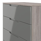 Henshaw Grey Oak 4 Drawer Chest from Roseland Furniture
