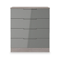 Henshaw Grey Oak 4 Drawer Chest from Roseland Furniture