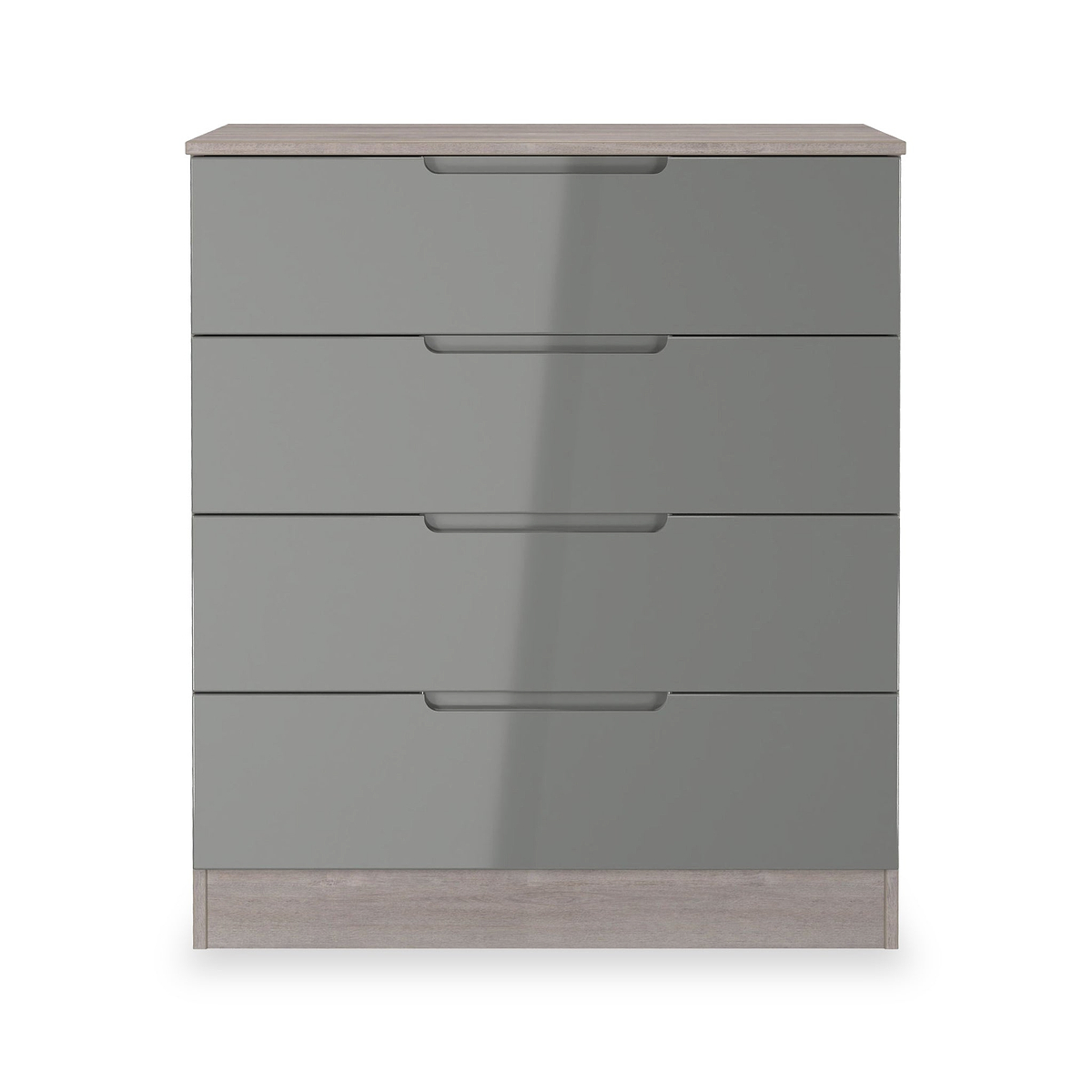 Henshaw Grey Oak 4 Drawer Chest from Roseland Furniture