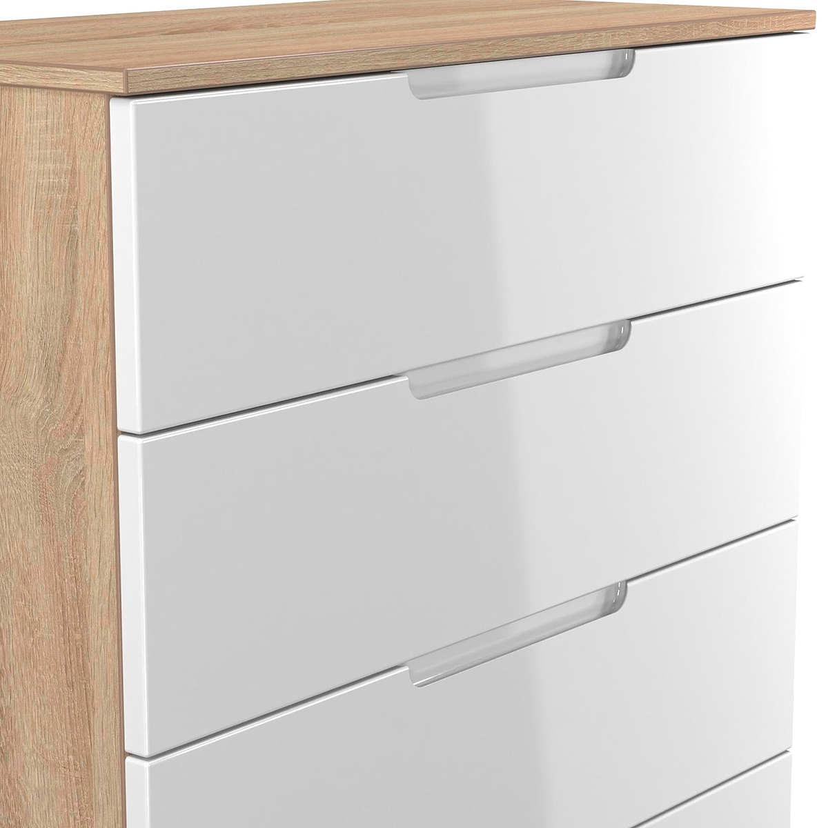 Henshaw 4 Drawer Chest White Oak from Roseland Furniture