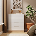 Henshaw 4 Drawer Chest White Oak from Roseland Furniture