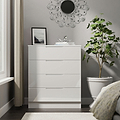 Henshaw 4 Drawer Chest White from Roseland Furniture