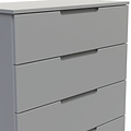 Henshaw 5 Drawer Chest Dusk Grey from Roseland Furniture