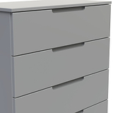 Henshaw 5 Drawer Chest Dusk Grey from Roseland Furniture