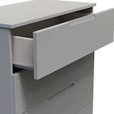 Henshaw 5 Drawer Chest Dusk Grey from Roseland Furniture
