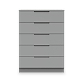 Henshaw 5 Drawer Chest Dusk Grey from Roseland Furniture