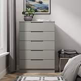Henshaw 5 Drawer Chest Dusk Grey from Roseland Furniture
