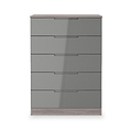 Henshaw Grey Oak 5 Drawer Chest from Roseland Furniture