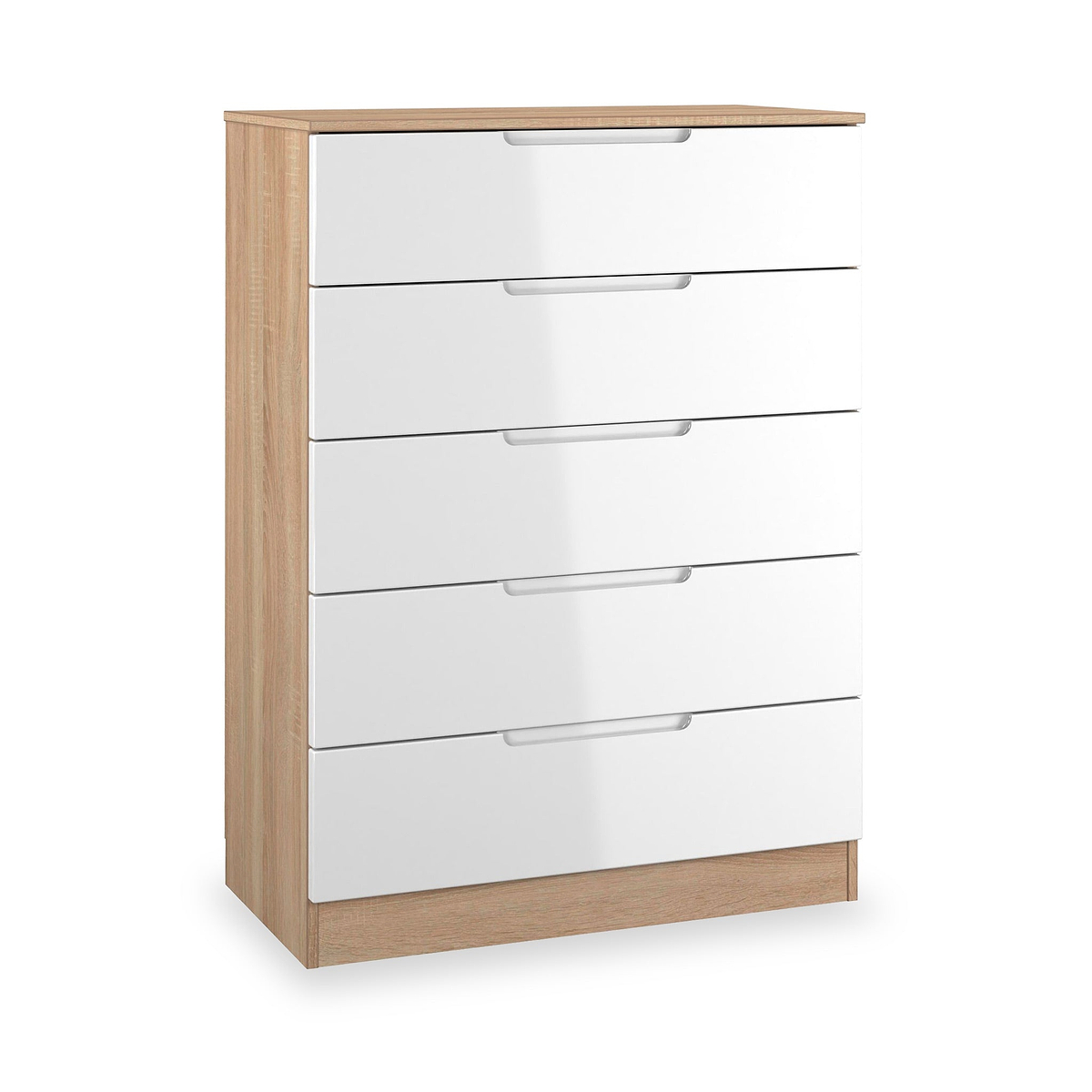 Henshaw 5 Drawer Chest White Oak from Roseland Furniture
