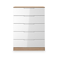 Henshaw 5 Drawer Chest White Oak from Roseland Furniture