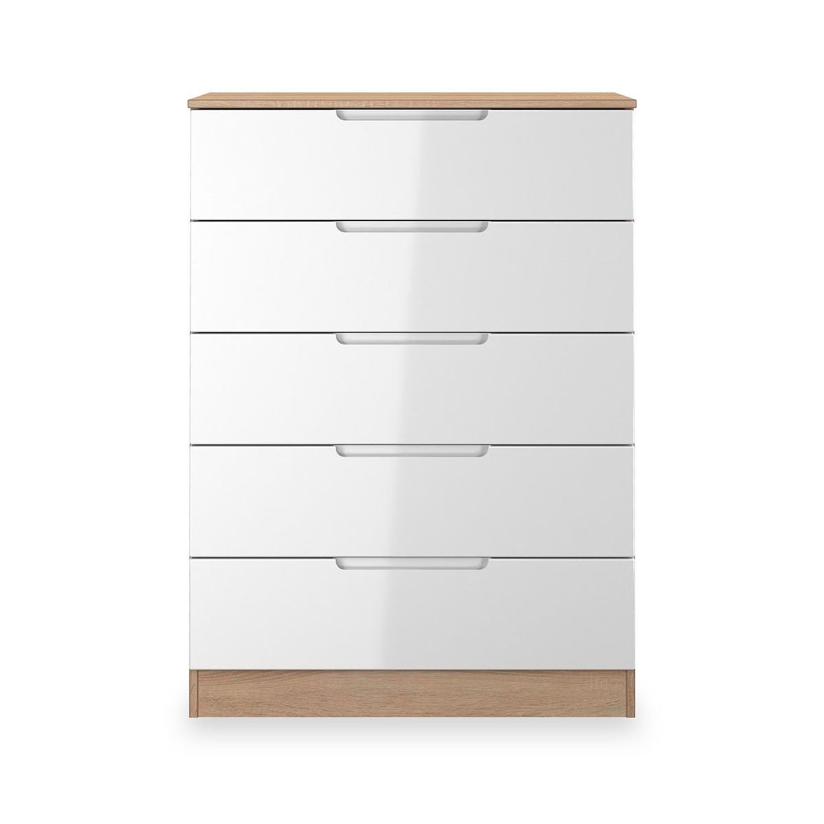 Henshaw 5 Drawer Chest White Oak from Roseland Furniture