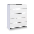 Henshaw 5 Drawer Chest White from Roseland Furniture