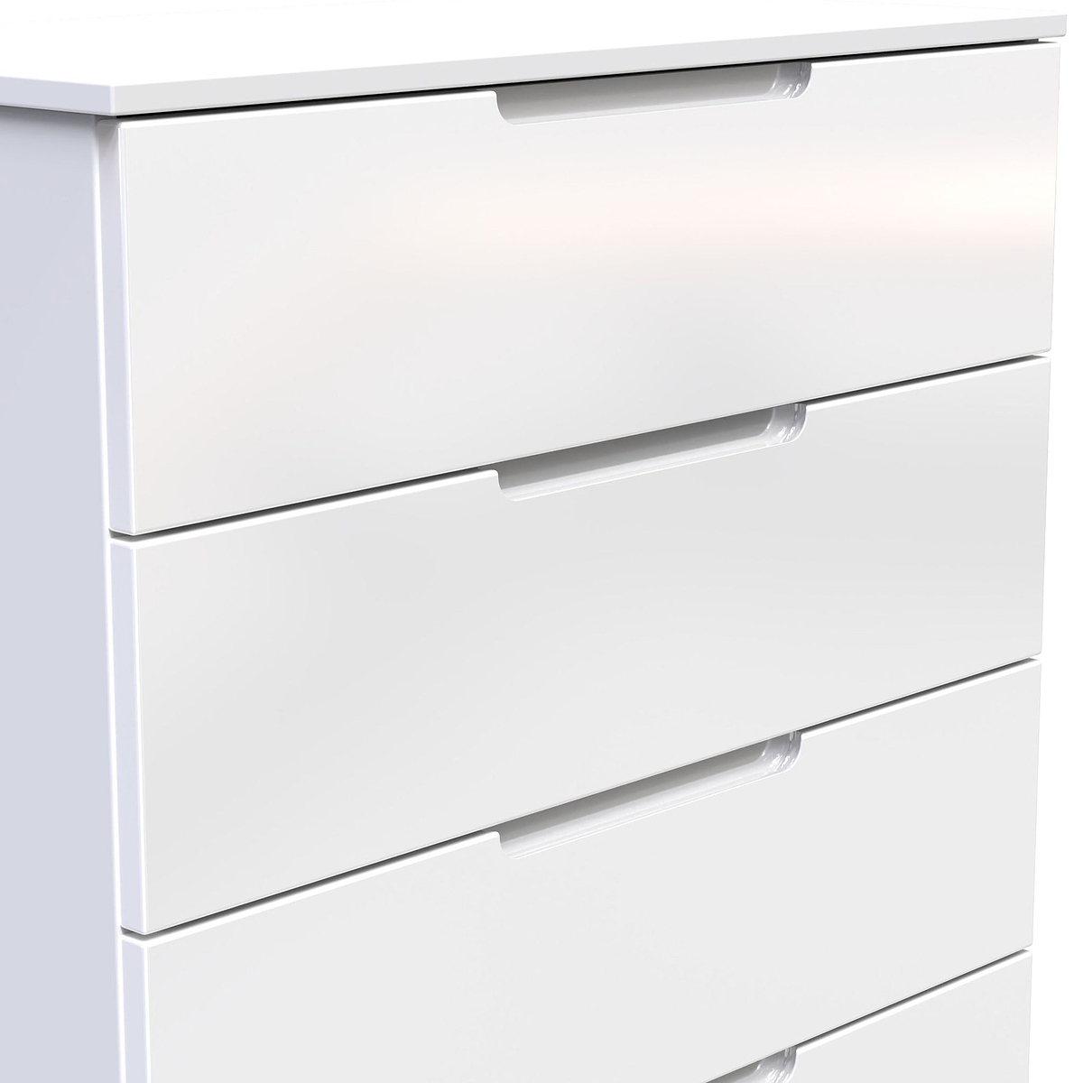 Henshaw 5 Drawer Chest White from Roseland Furniture