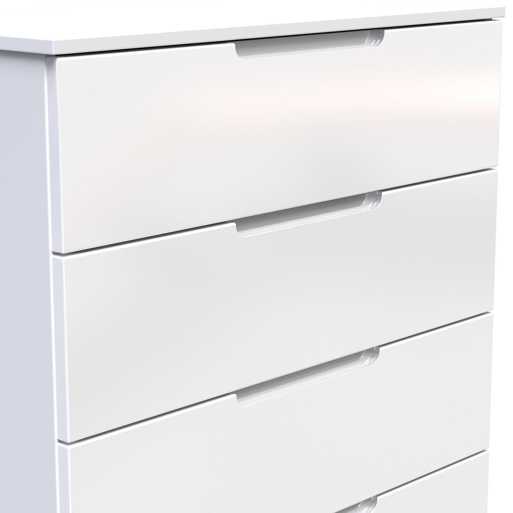 Henshaw 5 Drawer Chest White from Roseland Furniture