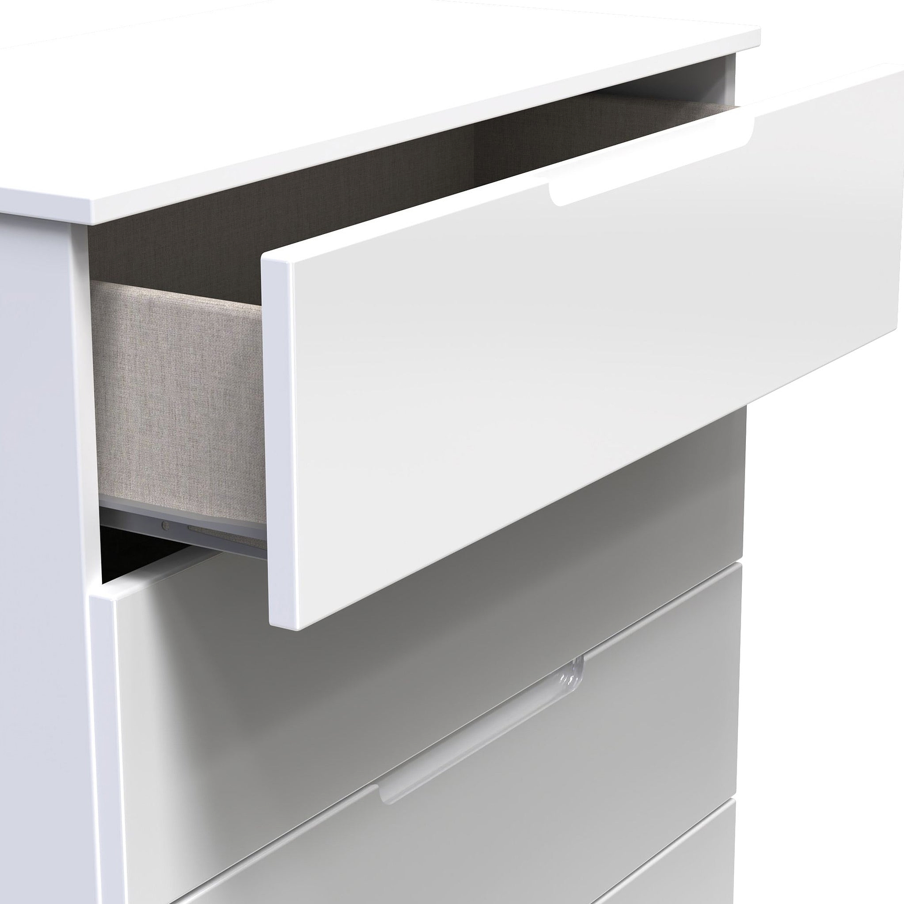 Henshaw 5 Drawer Chest White from Roseland Furniture