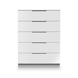 Henshaw 5 Drawer Chest White from Roseland Furniture