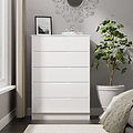 Henshaw 5 Drawer Chest White from Roseland Furniture