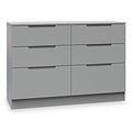 Henshaw 6 Drawer Chest Dusk Grey from Roseland Furniture