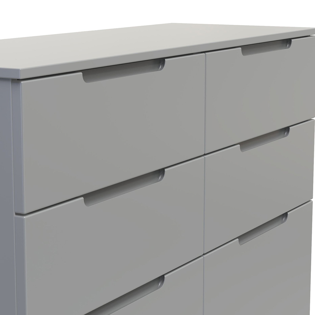 Henshaw 6 Drawer Chest Dusk Grey from Roseland Furniture