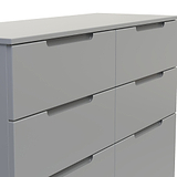 Henshaw 6 Drawer Chest Dusk Grey from Roseland Furniture