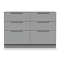 Henshaw 6 Drawer Chest Dusk Grey from Roseland Furniture