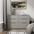 Henshaw 6 Drawer Chest Dusk Grey from Roseland Furniture