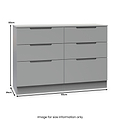 Henshaw 6 Drawer Chest Dusk Grey from Roseland Furniture
