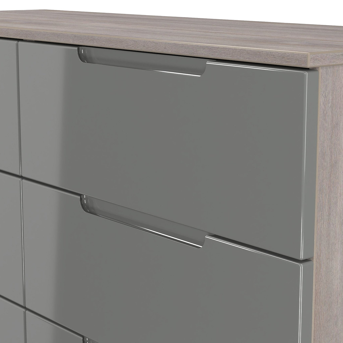 Henshaw Grey Oak 6 Drawer Chest from Roseland Furniture
