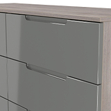 Henshaw Grey Oak 6 Drawer Chest from Roseland Furniture