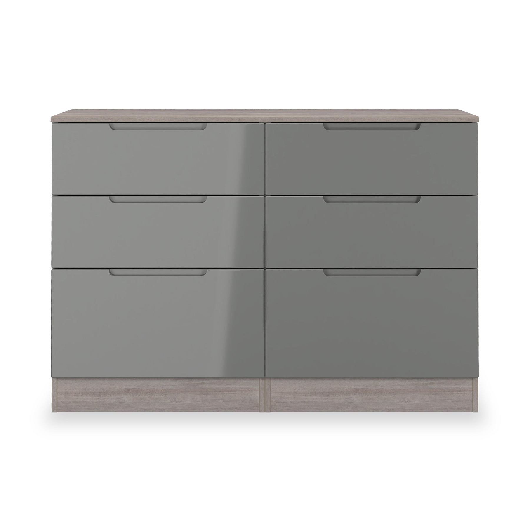 Henshaw Grey Oak 6 Drawer Chest from Roseland Furniture