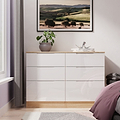 Henshaw 6 Drawer Chest White Oak from Roseland Furniture