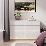 Henshaw 6 Drawer Chest White Oak from Roseland Furniture