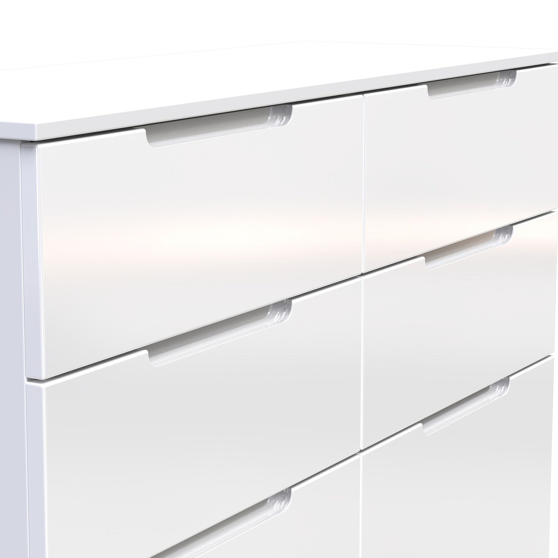 Henshaw 6 Drawer Chest White from Roseland Furniture