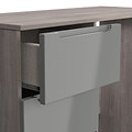Henshaw Grey Oak 3 Drawer Dressing Table from Roseland Furniture