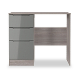 Henshaw Grey Oak 3 Drawer Dressing Table from Roseland Furniture