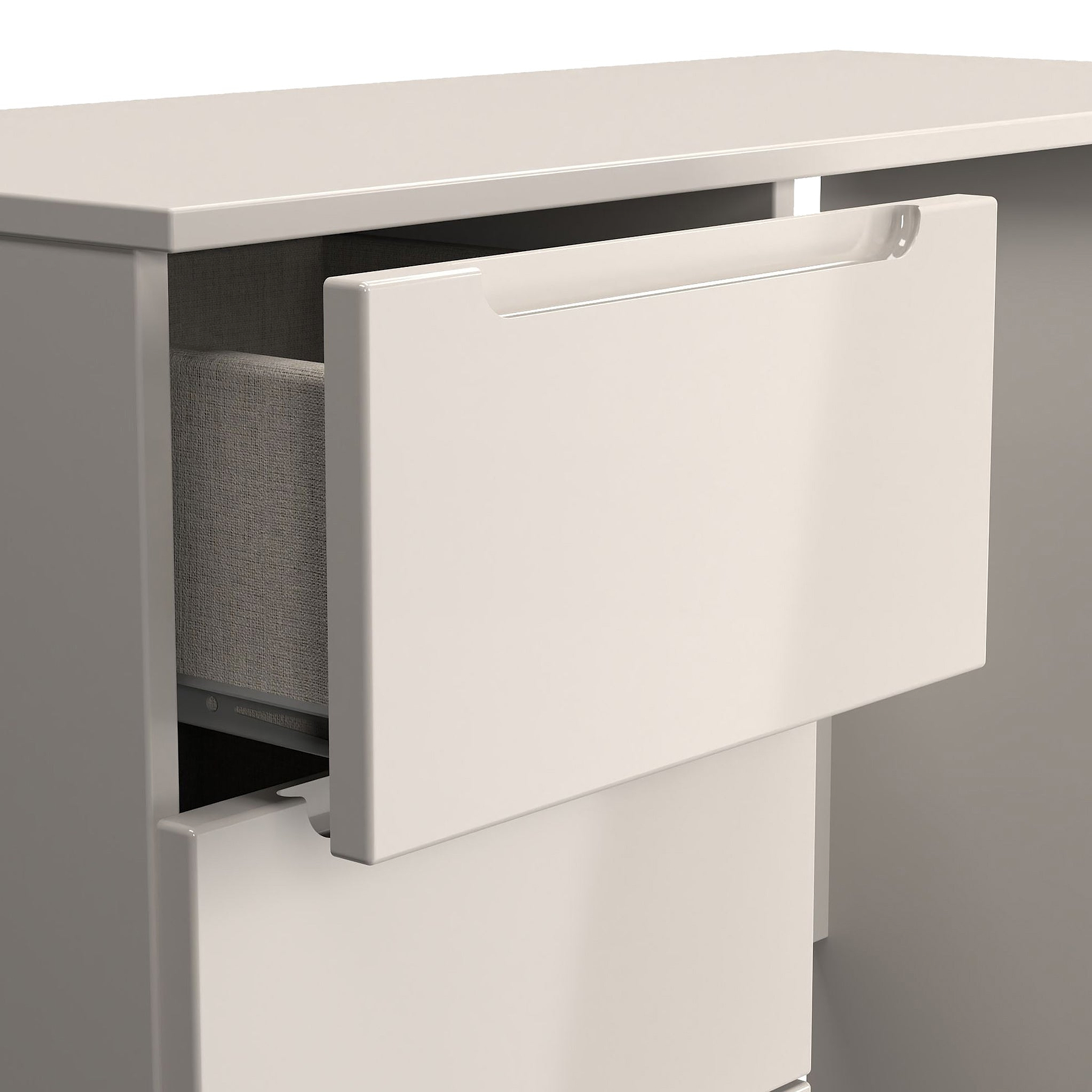 Henshaw Cashmere 3 Drawer Dressing Table from Roseland Furniture