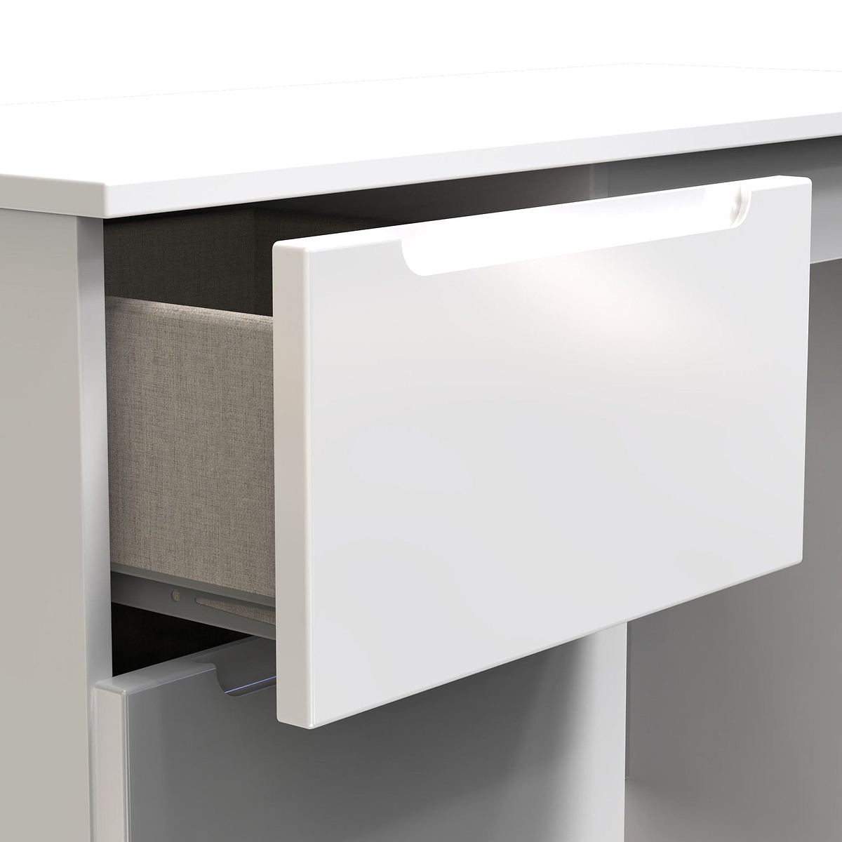 Henshaw 3 Drawer Dressing Table White from Roseland Furniture