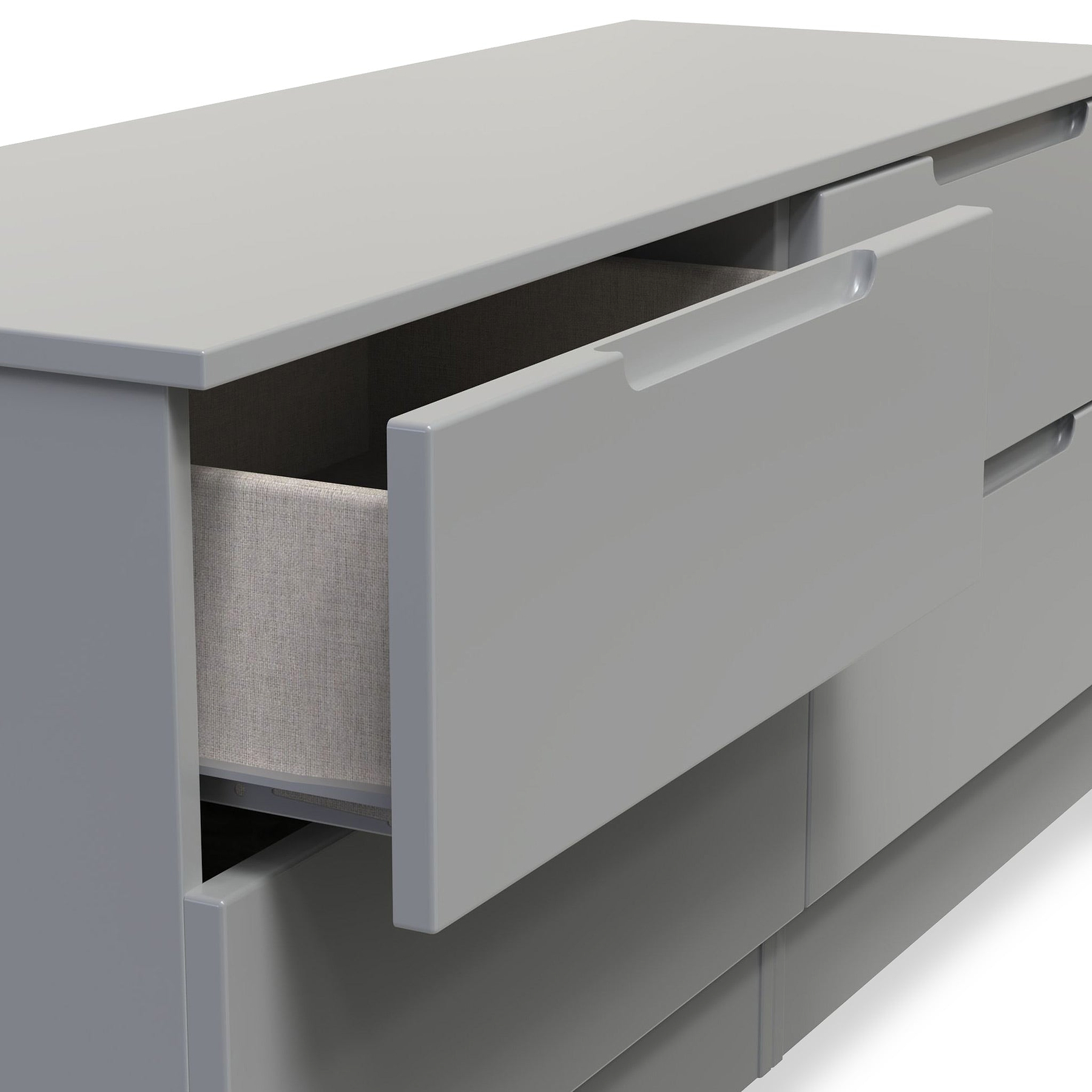 Henshaw 4 Drawer Bed Box Dusk Grey from Roseland Furniture