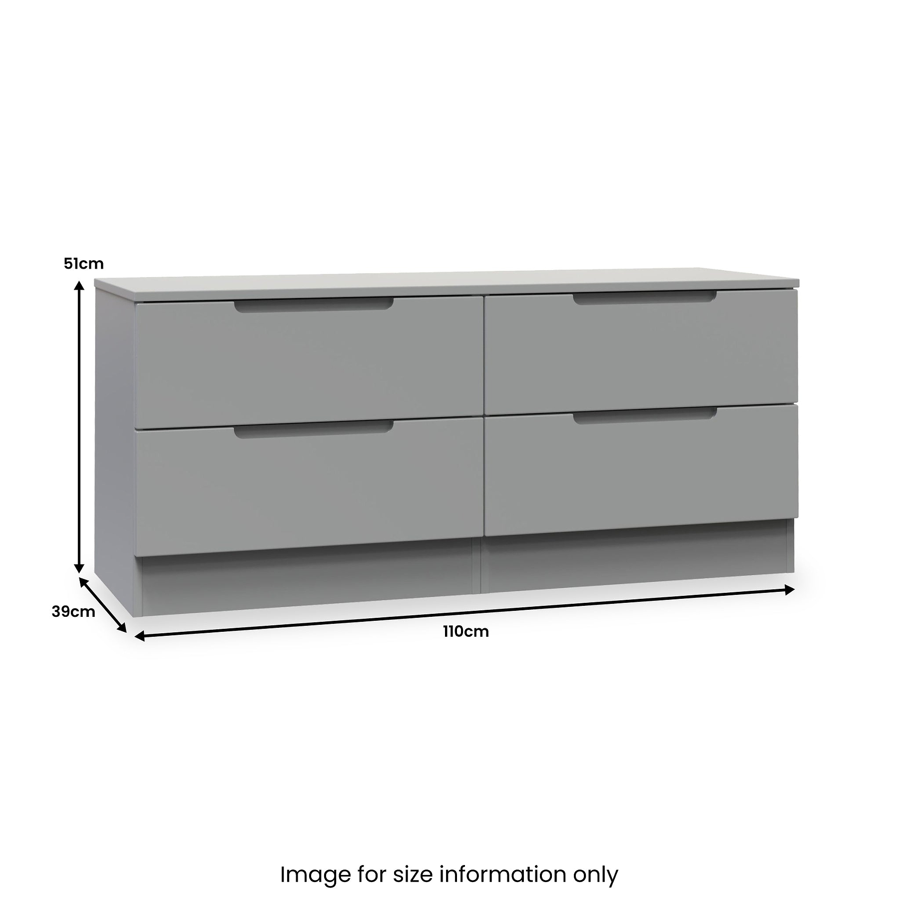 Henshaw 4 Drawer Bed Box Dusk Grey from Roseland Furniture