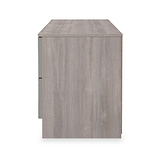 Henshaw Grey Oak 4 Drawer Low Chest from Roseland Furniture