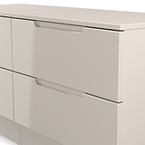 Henshaw Cashmere 4 Drawer Low Chest from Roseland Furniture