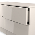 Henshaw Cashmere 4 Drawer Low Chest from Roseland Furniture