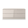 Henshaw Cashmere 4 Drawer Low Chest from Roseland Furniture