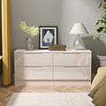 Henshaw Cashmere 4 Drawer Low Chest from Roseland Furniture